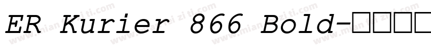 ER Kurier 866 Bold字体转换